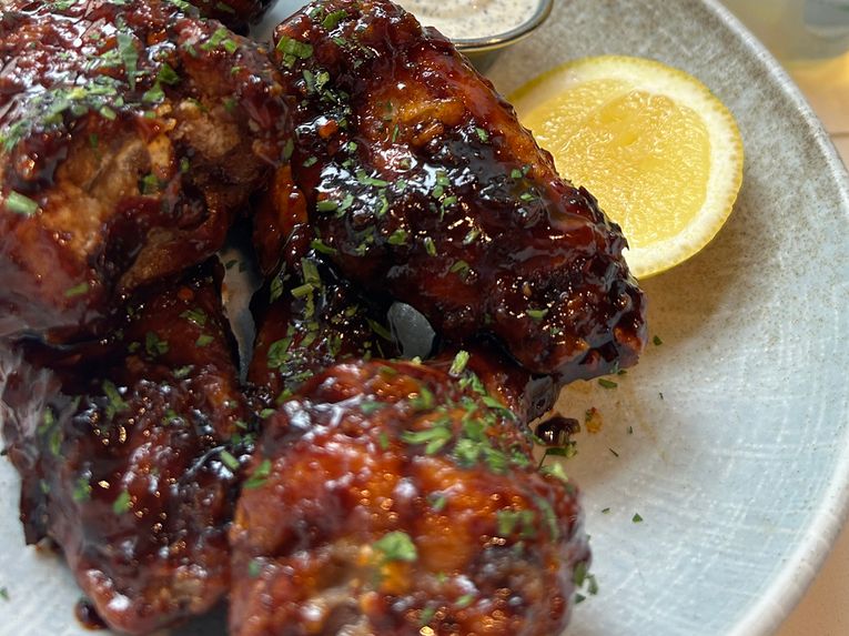 Pomegranate Molasses & Harissa Wings