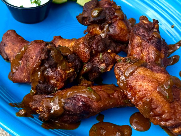 Abuela's Mole Wings