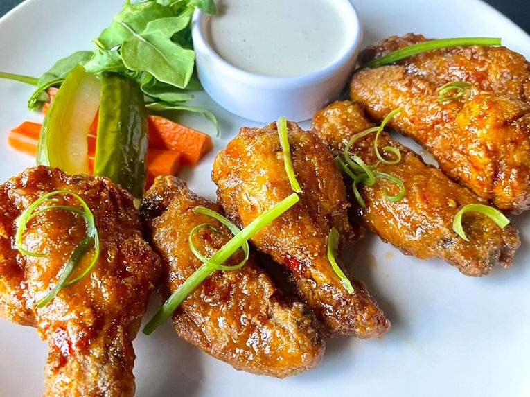 Mango Habanero Frenched Chicken Drums